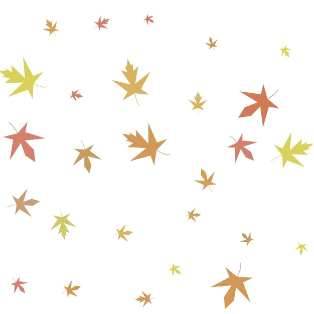 Fondo de otoño simple confeti de arce otoñal