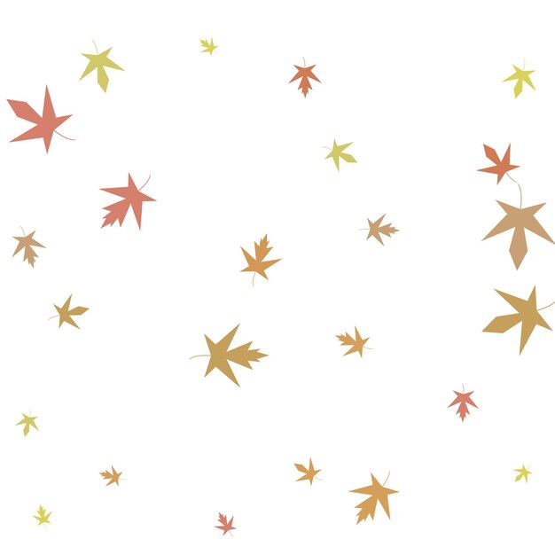 Fondo de otoño simple confeti de arce otoñal