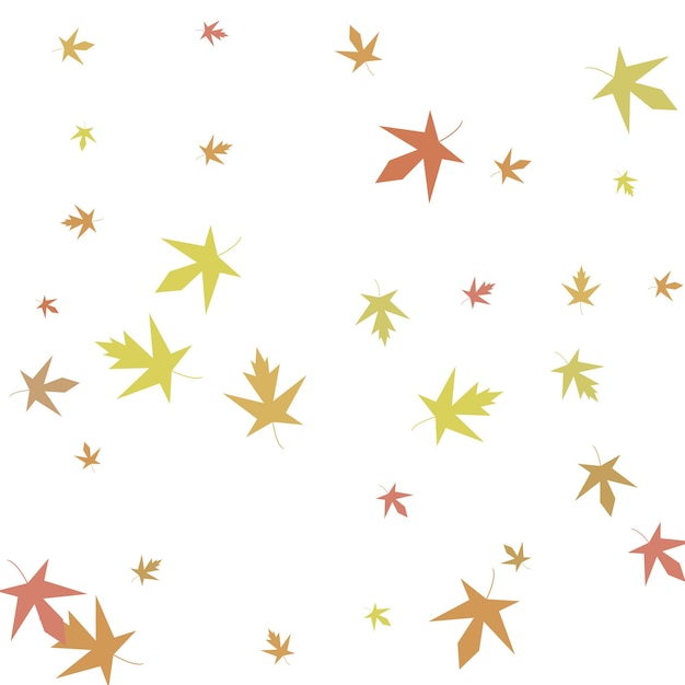 Fondo de otoño simple confeti de arce otoñal