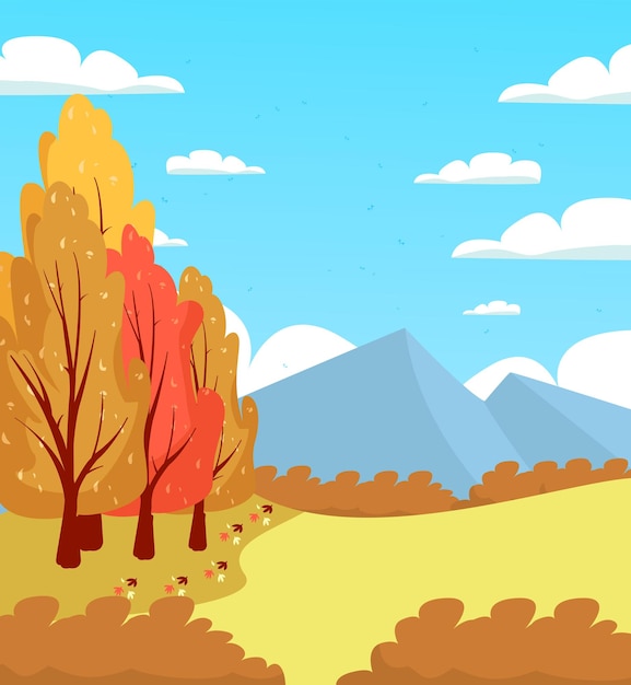 Vector fondo de otoño vectorial