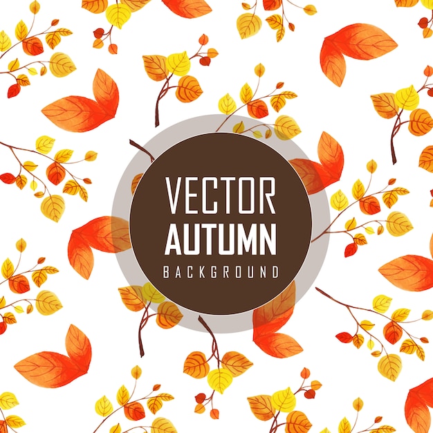 Vector fondo de otoño