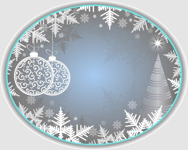Fondo ovalado luz navidad