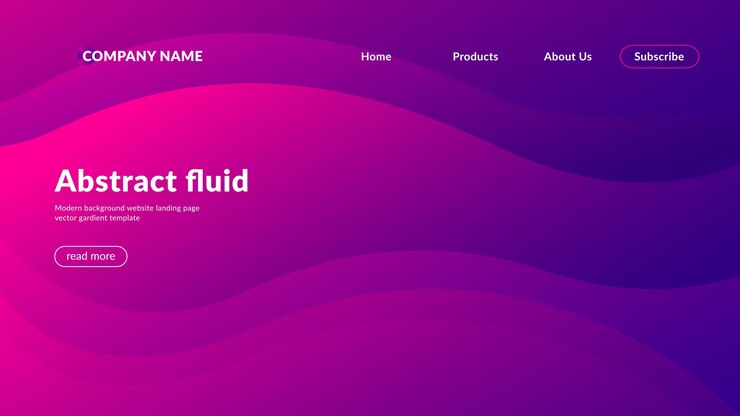 fondo de la página de inicio del sitio web abstracto con líneas de gradiente