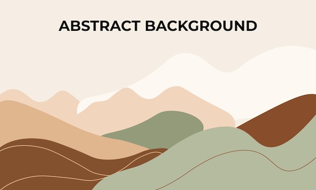 Fondo de paisaje abstracto en tonos de tierra