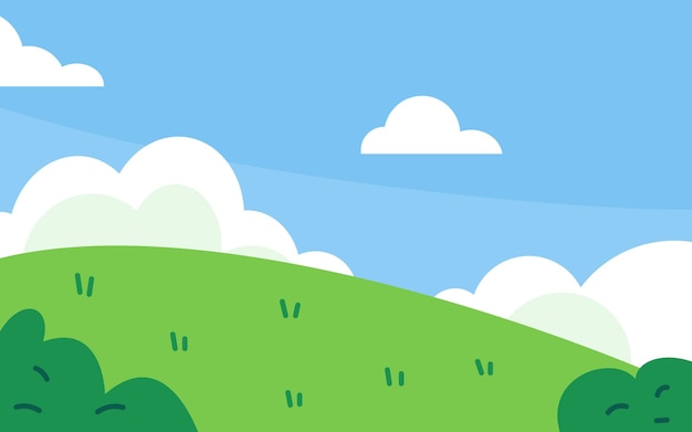 Fondo de paisaje de campo verde