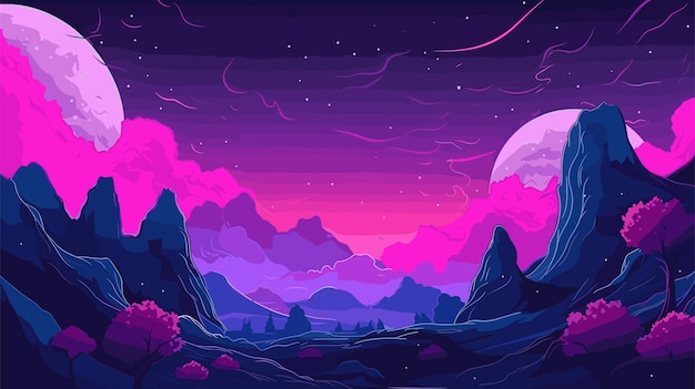 fondo del paisaje de gradiente