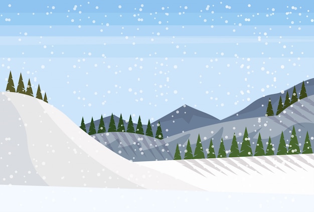 Fondo del paisaje de invierno