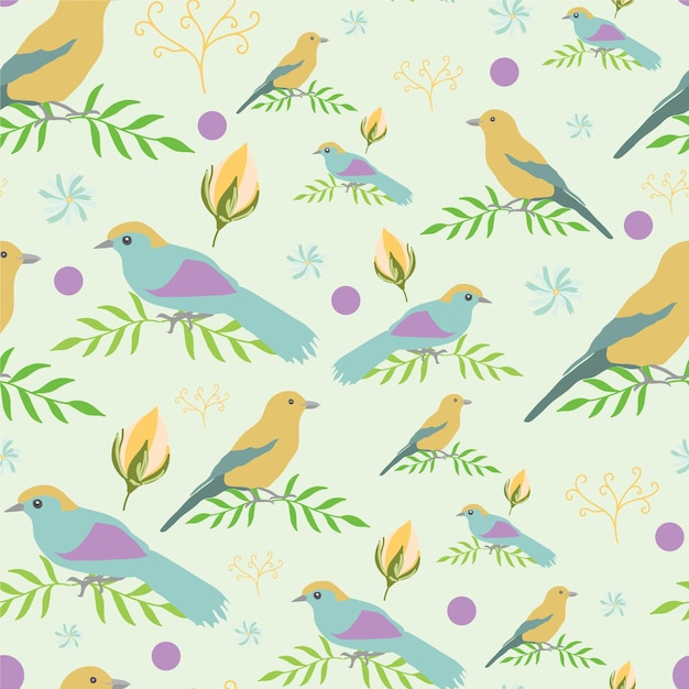 Vector fondo de pájaro