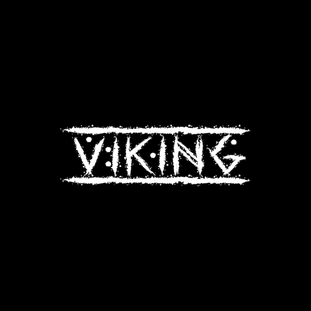 Fondo de palabra vikinga rúnica