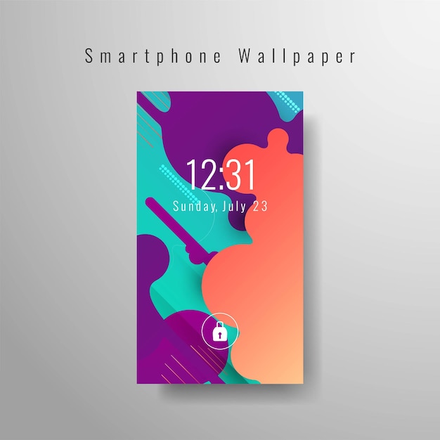 Vector fondo de pantalla abstracto elegante para teléfonos inteligentes