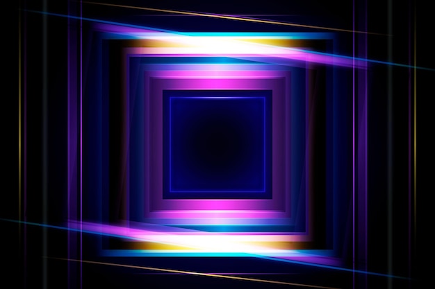 Vector fondo de pantalla abstracto luces de neón