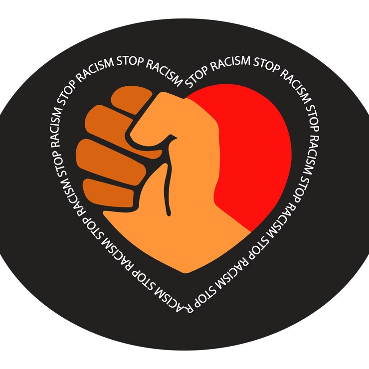 Fondo de pantalla de Black Lives Matter, Stop Racism, igualdad, silueta de hombre negro