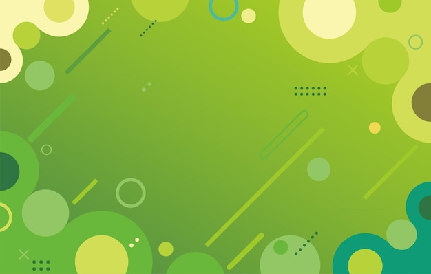 fondo de pantalla de círculos verdes abstractos