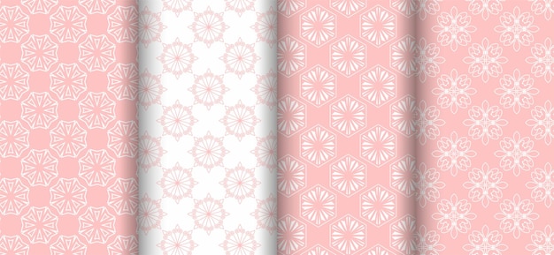 Fondo de pantalla decorativo en colores rosas.