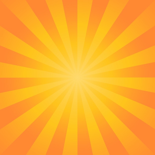 Fondo De Pantalla De Diseño Sunburst Naranja