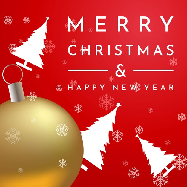 Fondo de pantalla de Feliz Navidad y Feliz Año Nuevo