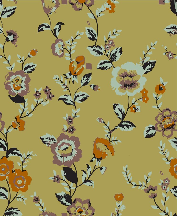 un fondo de pantalla con flores y hojas por persona