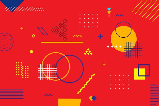Fondo de pantalla geométrico de diseño vectorial libre