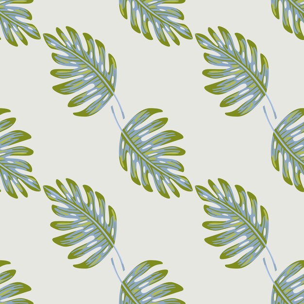Fondo de pantalla de hoja botánica de patrones sin fisuras de plantas exóticas abstractas Fondo floral de hojas de palma de patrón tropical