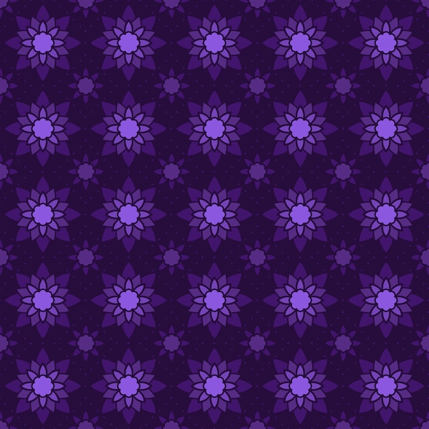 Fondo de pantalla de mandala plana de patrones sin fisuras. Elegante motivo tradicional. Geometría de lujo. Batik clásico