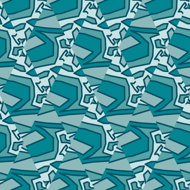 Vector fondo de pantalla de mosaico de laberinto creativo laberinto geométrico de patrones sin fisuras fondo de línea dibujada a mano en estilo garabato