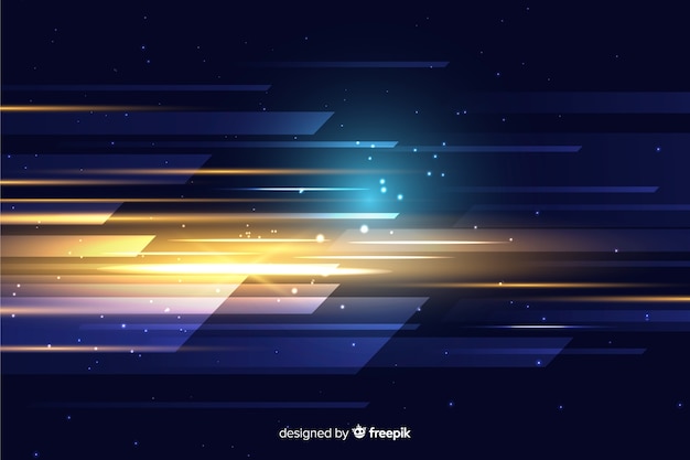 Fondo de pantalla de movimiento de luz abstracta | Vector Premium