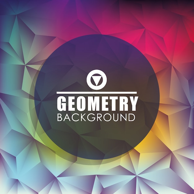 Fondo de pantalla o fondo de geometría, ilustración vectorial eps10