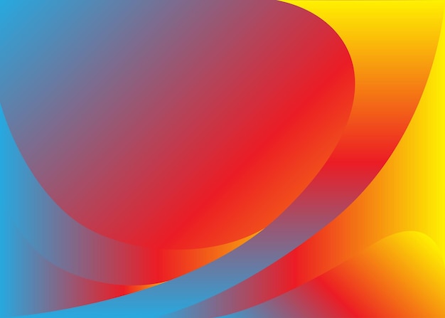 Fondo de pantalla o fondo de vector abstracto degradado azul naranja rojo hermoso
