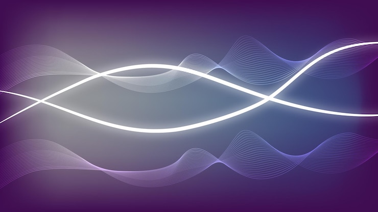 Vector fondo de pantalla de ondas abstractas vectoriales