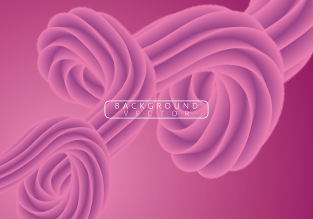 Fondo de pantalla de ondas rosas elegantes y abstractas y líneas de neón en un fondo degradado púrpura y rosa