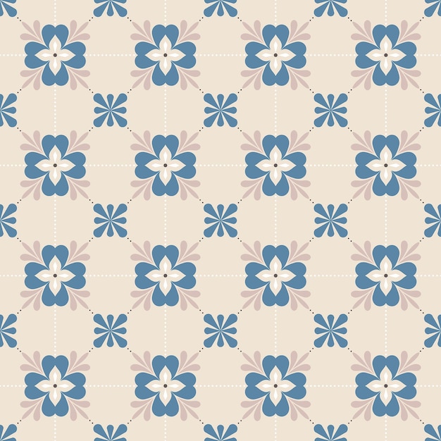 Fondo de pantalla de patrones sin fisuras de mosaico delicado en formato vectorial