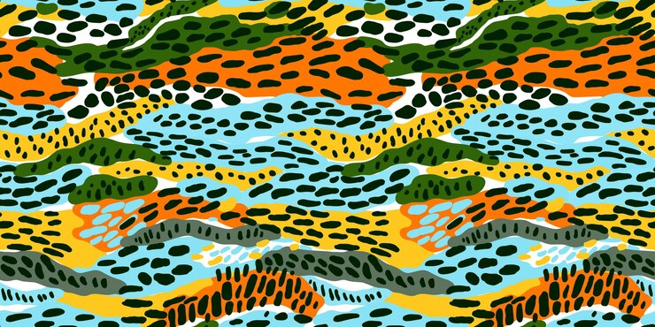 Fondo de pantalla de piel de animal de moda Patrón sin costuras de piel de leopardo con textura divertida creativa Fondo de camuflaje abstracto Diseño para tela textil envoltura de papel cartel de cubierta Ilustración