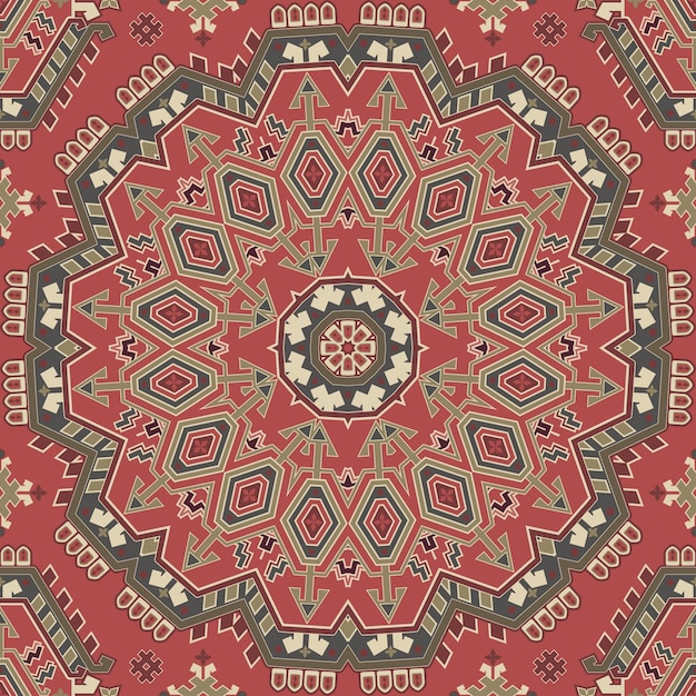 Fondo de pantalla transparente de mandala. patrón ornamental geométrico