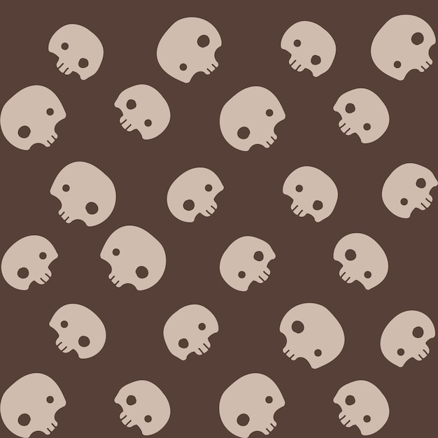 Fondo de pantalla transparente de vector con calaveras de halloween