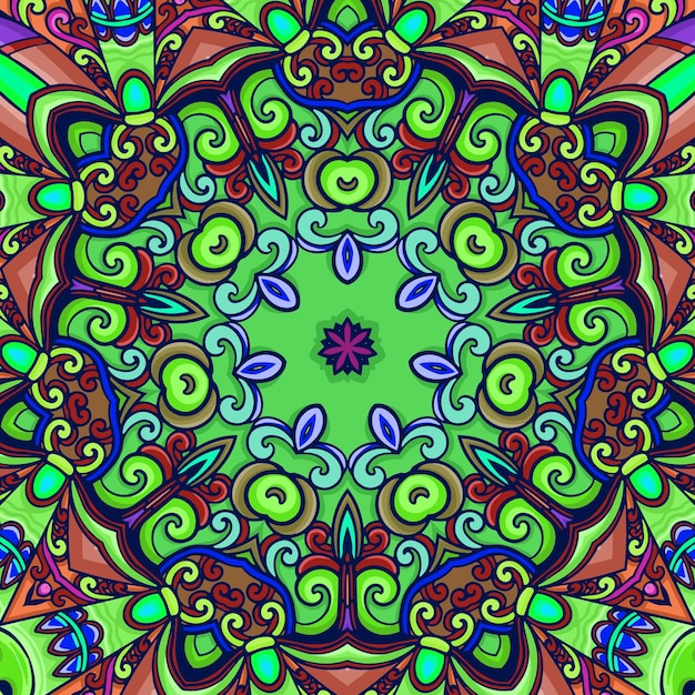 fondo de pantalla vintage detallado y hermoso mandala ornamento fondo premium vector