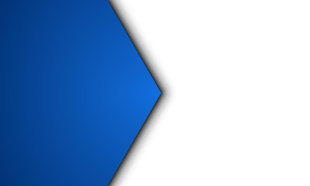 fondo de papel en blanco azul y blanco con separador de forma hexagonal