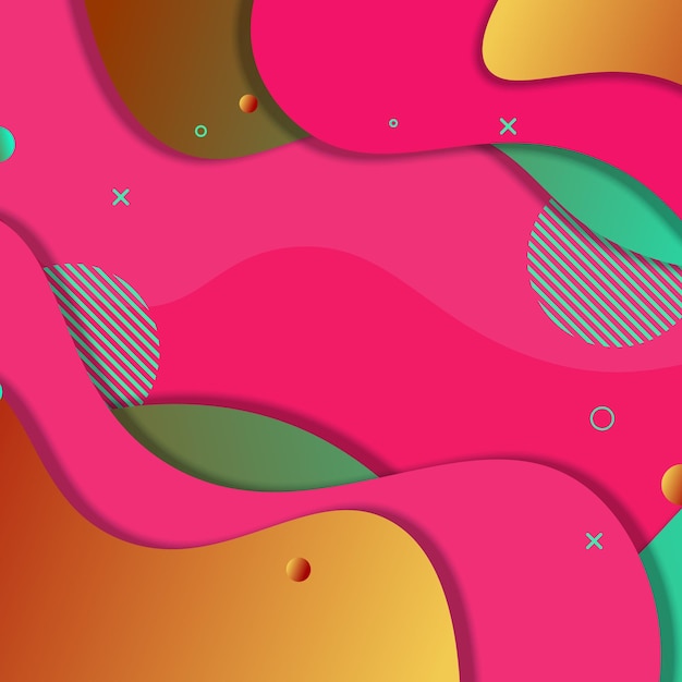 Fondo de papel fluido con gradiente