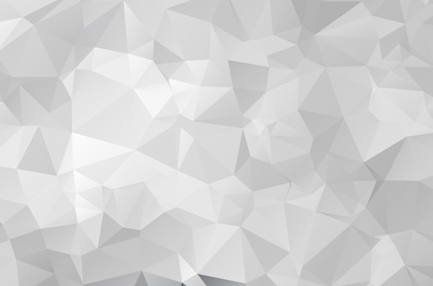 Fondo de papel de mosaico poligonal gris