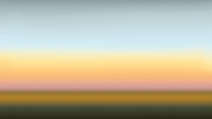 Vector el fondo del papel de pared de escritorio con gradiente amarillo del cielo del amanecer de colores borrosos