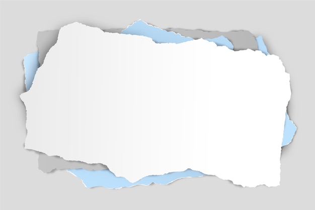 Fondo de papel rasgado realista