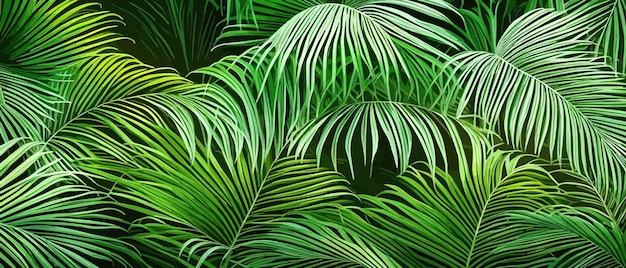 Vector fondo de papel tapiz botánico tropical con hojas verdes y elementos florales ilustración vectorial