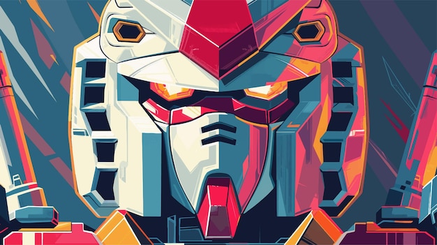 Vector el fondo del papel tapiz de gundam