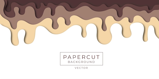 Fondo de papercut chocolate