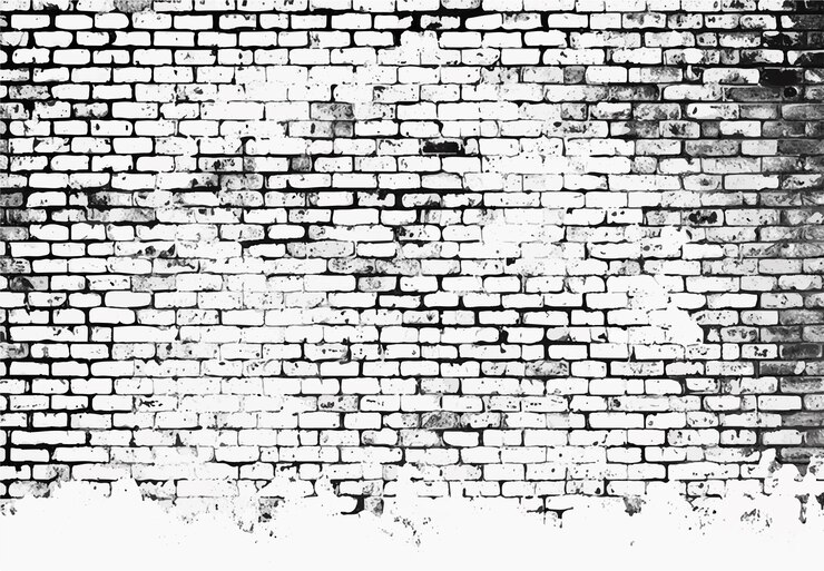 Fondo de pared de ladrillo Grunge textura negra como pared de llano Fondo de parede de ladrillos negro y blanco