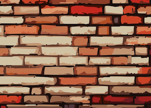 Fondo de pared de ladrillo transparente ilustración vectorial