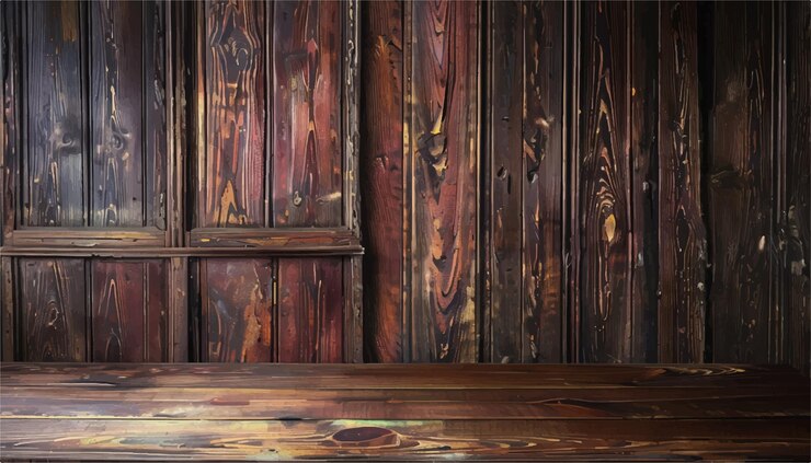 Vector fondo de pared de madera tablas de madera textura de madera paneles de madera fondo de madera