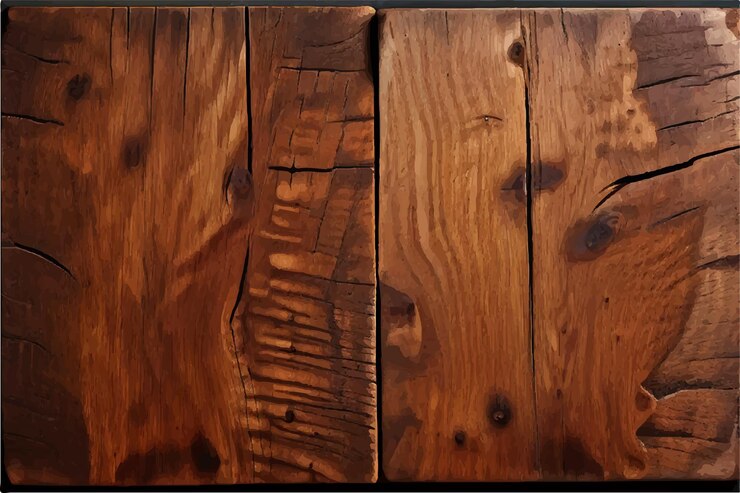 Vector fondo de pared de madera tablas de madera textura de madera