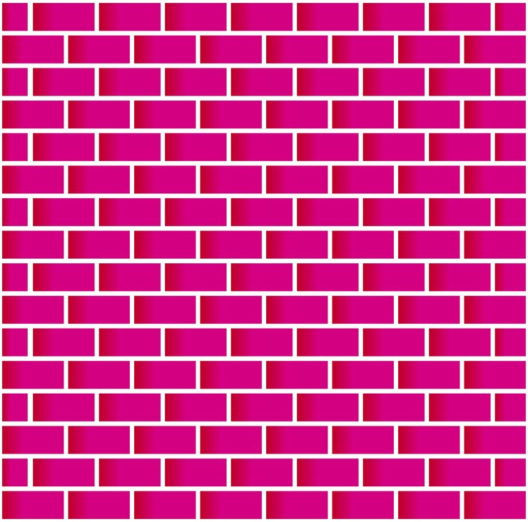 Vector fondo de pared de vector de ladrillos rosa brillante