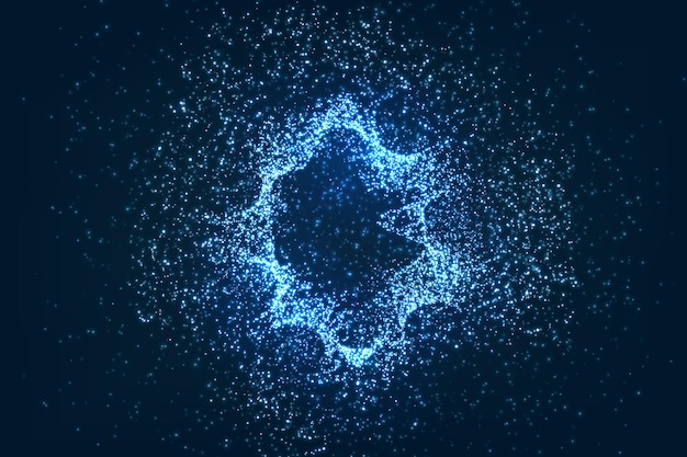 Fondo de partículas brillantes