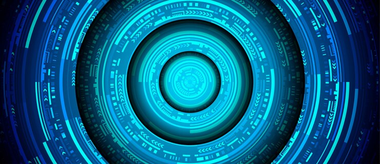 Vector fondo de partículas de tecnología abstracta